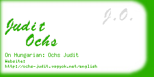 judit ochs business card